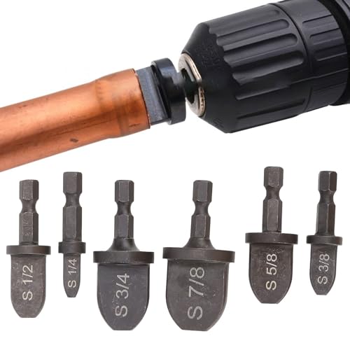Kupferrohr Expander Werkzeuge, 6Pcs Hex Handle Tube Expander, Klimaanlage Kupferrohr Stauchwerkzeug Professionelles manuelles Kupferrohr Bördelwerkzeug für Klimaanlage Wartung und Reparatur