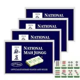 Generisch Mahjong -Spiel, Mahjong -Set, Karten 2025, 2025 Karte Offizieller Nationaler Standard Mah Jongg -Karten Set, großer Druckmah -Jongg -Karte 2025 großer Größe