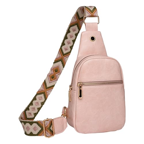 QWUVEDS Frauen Schulter Tasche Modische Muster Einfache Feste Farbe Große Kapazität Praktische Casual Umhängetasche Damen Wintermantel Gefütterte Taschen (Pink, One Size)