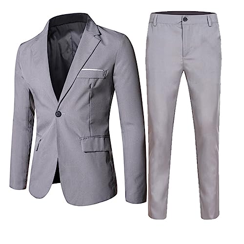 Generisch Kinder Anzug Set Jungen Hemd Langarm und Hosen mit Taschen Baumwolle Sommer Outfit 2-Teilig Leicht Kinderkleidung Einfarbig Casual Anzug Set Mode Bekleidungssets Kinder 1-8 Jahre