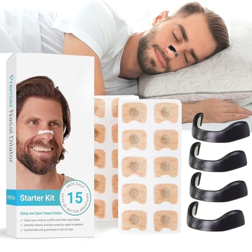 15 Stück Intake Breathing Nasal Strip, Magnetischer Anti-Schnarch-Nasenstreifen, Nasenpflaster, Sicheres Und Wirksames Nasenpflaster Besser Atmen