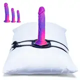 Saugfuß- und Ständer-Dildo-Set, einschließlich Dildos in drei Größen,verstellbare Leder-Sexgurt,zur Befestigung an Kissen oder Möbeln,Sexschaukel,Sexstuhl und Erwachsenen-Spielzeug mit Saugfuß-Ständer