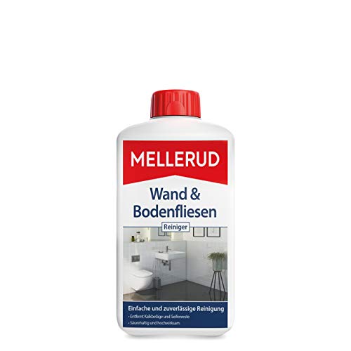 MELLERUD Wand & Bodenfliesen Reiniger | 1 x 1 l Zuverlässiges Mittel zum Entfernen von hartnäckigen Verschmutzungen, Kalkbelägen und Seifenresten