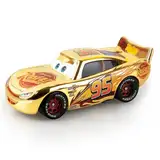 Luchild Cars Spielzeug-Mini Lightning Mc-Queen Cars Auto, Metall Kinder spielzeugauto Modellauto, Cars Autos Kinderidee Spielfahrzeuge als Geschenke für Kinder Geburtstagsfeiern, Kindertage(Gold)