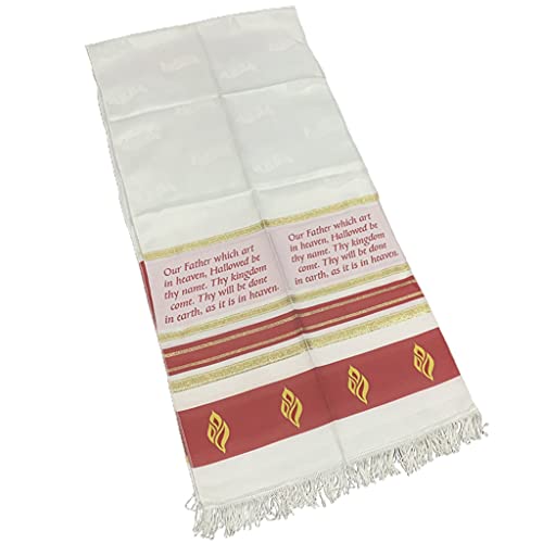 BYUTFA Messianischer Tallit-Gebetsschal von Bethlehem Gifts HolyLand Market Herren-Messianischer Schal Tallit Der Messias Tallit