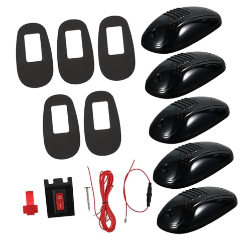 GETAJGHSD 5 Pcs Dach Marker Lichter Uv Behandelt Linsen Hohe Helligkeit für Pickup Trucks Cab