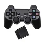 DARLINGTON & Sohns Wireless Controller für PlayStation 2 Kabelloses Gamepad Dual Shock Vibration Kompatibel mit PS2 PS1 Konsole Kabellos