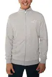 PUMA Sweatjacke Herren ohne Kapuze, Sportjacke, Trainingsjacke, Statement Deluxe Edition, Hellgrau, Größe L