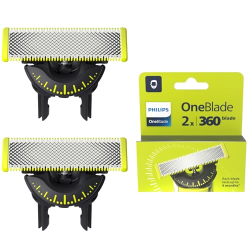 Philips OneBlade 360-Ersatzklingen für alle OneBlade und OneBlade Pro Modelle, 2er-Pack (Modell QP420/60)
