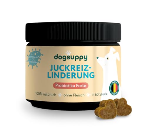 DogSuppy Anti-Juckreiz & Pfotenlecken Probiotika Forte, 100% Natürlich, 60 leckere Snacks