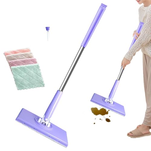 Schnellmopp für die Bodenreinigung, Mopp für Hartholzböden,Bodenwischer Reinigungsmopp - Easy Mop Trocken-Nass-Mopp, handlose Wasch- und Reinigungswerkzeuge, Küchenmopp für Hartholz, Laminat,