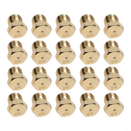 Allthingstore Düsen Propanbrenner Öffnung Kit für LPG Brenner Düse Ersatzteile für Propangasleitung Warmwasserbereiter DIY Brenner Teile