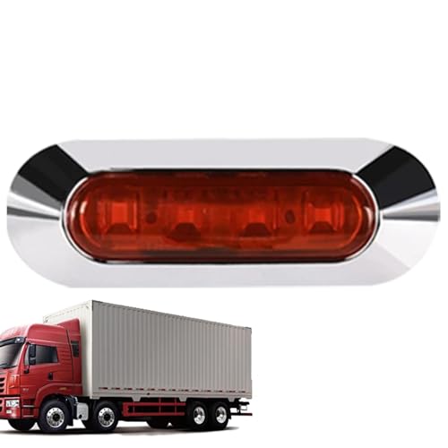 Nuyhgtr Seitenmarkierungsleuchten für Auto, Anhänger, 4 LEDs, hintere Seitenmarkierungs- und Blinker, 12/24 V LED-Seitenmarkierung, IP67 wasserdichte Anzeigelampe, verbessertes Autolicht für Boot,