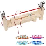 UESDU Armband Maker Holz, Paracord Jig Bracelet Maker Mit 2 Klemme Verstellbarer Armband Hersteller Schnur Wristband Maker Zum Paracord Hundehalsband Selber Machen