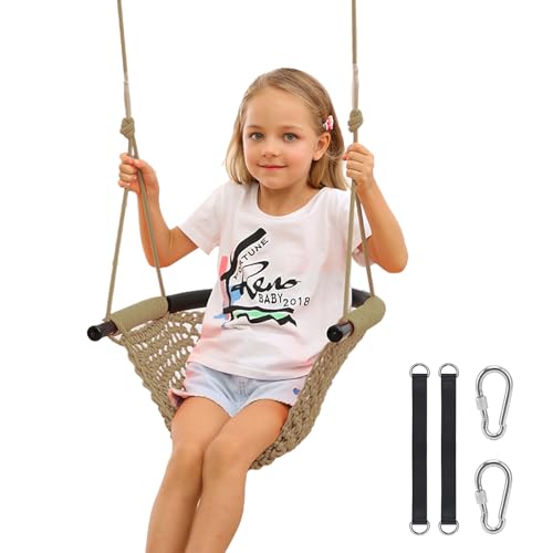 Outdoor Kinderschaukel,Höhenverstellbar Hängen Schaukel,Kinder Schaukelsitz für Outdoor, Indoor,Garten, Spielplatz