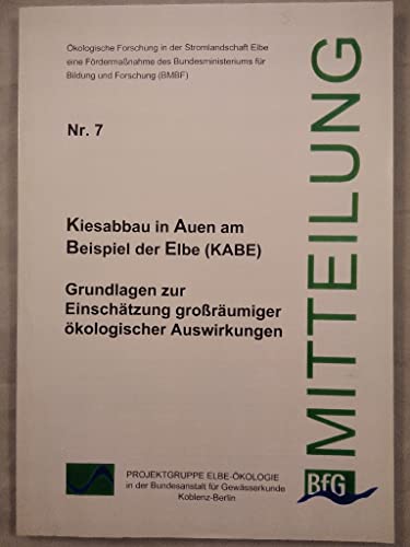 Kiesabbau in Auen am Beispiel der Elbe.