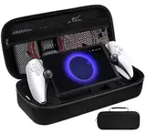 ivoler Tasche Kompatibel mit Playstation Portal Remote Player, Deluxe Harte Tragetasche Hülle Case mit schützender Aufbewahrungstasche aus Netzstoff für Playstation Portal [Anti-Drop] -Schwarz