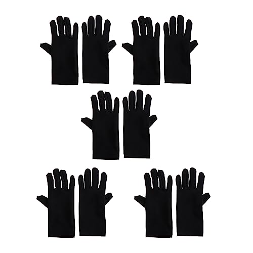 X-Institute Praktische Schmuckhandschuhe, Handgelenklänge, schwarze Handschuhe, Arbeitsschutz, Münzinspektionshandschuhe zum Apportieren von Juwelen, Arbeitshandschuhe für Damen und Herren