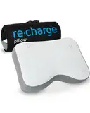 Nackenkissen Re-Charge Intense | Orthopädisches HWS Seitenschläfer-Kissen | Ergonomischer Memory-Foam gegen Nackenschmerzen mit Bambus-Aktivkohle, Innovative Technologie für tieferen Schlaf, 50x30x12