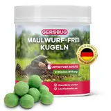 GEROBUG Maulwurf Kugeln 100 STK - Anti Maulwurf Vertreiber Kugeln, Maulwurfschreck, Maulwurf Vertreiben - Langfristige Maulwurfabwehr Made in Germany