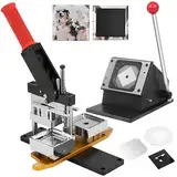 DIY Metallabzeichen-Press-Set mit Papierschneider und 100 Verbrauchsmaterialien zum Erstellen von individuellen Fotomagneten und Dekorieren von Kühlschränken
