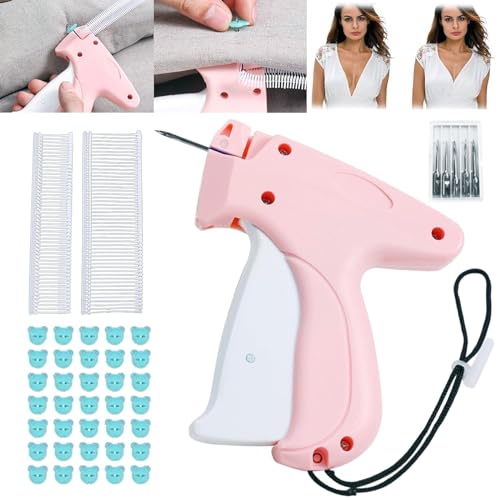 Lonnalee Schnelles Fixiergerät für Kleidung, Quick Clothing Fixer, Mini Stichpistole für Kleidungsstücke Sewing Machine, Schnelles Fixiergerät Tagging Stichwerkzeug für Kleidung