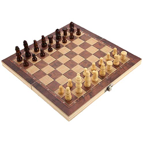 Adririv Schach Schach Falten Tragbares Schach, Schach Falt Brett Set