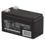 EMOS - Wartungsfreier Bleiakku - 12V 1,3Ah - AGM Batterie - Faston 4,7mm Anschluss - Für Gefahrmeldeanlagen, Brandmeldetechnik, USV-Geräte - 97x45x53 mm