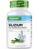 Silizium - 240 Kapseln mit 500 mg organisches Silicium pro Tag - Premium: Natürlich gewonnen aus Bambusextrakt - Hochdosiert - Vegan - Laborgeprüft