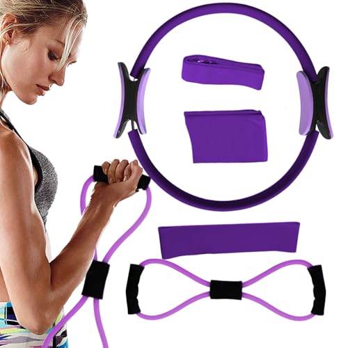 Pilates-Set, Pilates-Ring, Set für Damen, Widerstandsbrustdehnung, Pilates-Ausrüstung, Widerstandsbänder für das Training zu Hause