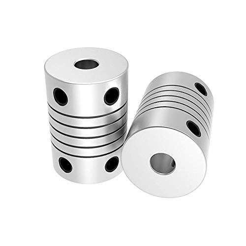 2 Stück Flexible Wellenkupplungen 5 mm bis 8 mm 19x25 Schrittmotor-Koppler Aluminiumlegierung CNC Gelenkverbinder Motor Shaft coupling 3/4/5/6/6.35/7/8/10mm (5mmX8mm)