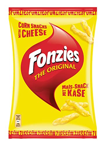 Fonzies, der ultimative Mais-Snack mit Käse, gebackener und knuspriger Käse Snack mit einzigartigem Geschmack, 14 x 100 g
