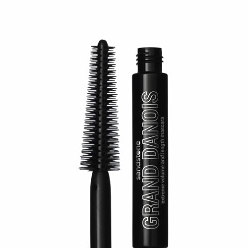Sandstone Scandinavia Hypoallergene Mascara Empfindliche Augen | Volume Wimperntusche Schwarz für Volumen und Intensität | Allergie-zertifizierte Augen make-up Lange Wimpern | Für allergiker geeignet