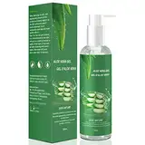 Aloe Vera Gel 100 Bio für Gesicht, Haare und Körper, natürliche, beruhigende und pflegende Feuchtigkeitscreme, ideal für trockene, beanspruchte Haut & Sonnenbrand, 250 ml