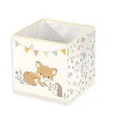 Herding babybest Aufbewahrungsbox Waldfreunde, ca. 30 x 30 x 30 cm, Aufbewahrung im Regal oder freistehend, 100% Polypropylen, Innen 100% Papier