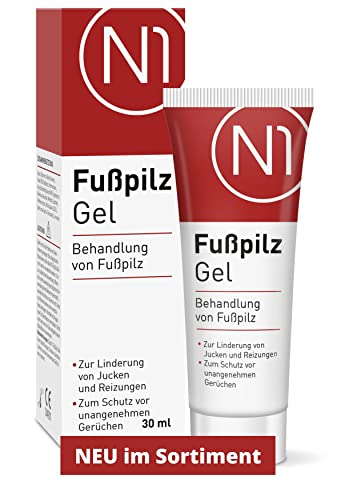 N1 Fußpilz Gel 30 ml - lindert Juckreiz & schützt vor unangenehmen Gerüchen -Hautpilz Creme - Medizinprodukt - Fusspilz Behandlung schnell intensiv Fusspilzsalbe - Fußpflege