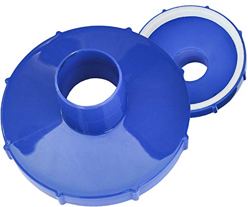 Algenschnapper Adapter universal für Bodensauger, Schraubanschluss 80... 82 mm und 88 mm auf Schlauchanschluss 32 mm, blau/weiß