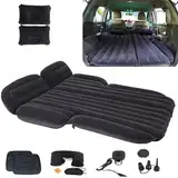 Icelus Auto Matratze SUV Luftmatratze with Luftpumpe 195 * 130 * 15 cm Aufblasbare Camping Kombi Luftbett für Auto Rücksitz Dickere Kofferraum Matratze Bett für Camping Outdoor Traveling