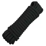 10mm Mehrzweckseil, Outdoor Cord Rettungsseil Bootstauwerk Ankertauwerk Dock Lines Autoschleppseil Hebezeug Takelseil (Schwarz, 10 Meter)