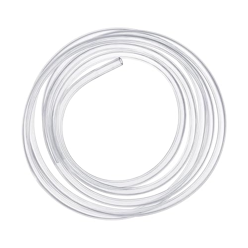 10 Meter transparenter Schlauch, flexibel, Innendurchmesser 10 mm außen 12 mm, PVC-Schlauch für Wasser und Benzin, ideal für Tank und Aquarium (10 m Ø10/12 mm)