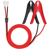 JatilEr Krokodilklemmen mit Kabel 1.8m, Krokodilklemmen 12v PVC, Kupferkern, 18AWG, für Batterieladung, Notbatterieanschluss Usw