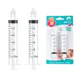 Nasendusche, Nasenspüler für Babys, Baby-Nasenspüler mit Silikon-Nasensaugspitze, Nasen-Reinigungssystem, Nasenwaschreiniger, 10 ml Professionelle Nasenspülung, Wiederverwendbarer, 2Pcs