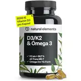 Vitamin D3 + K2 + Omega 3 – Premium K2VITAL® von Kappa 99,7+% All-Trans K2 – Premium Omega 3 in Triglycerid Form und bioverfügbares D3 – in Deutschland produziert & laborgeprüft