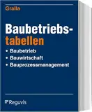 Baubetriebstabellen: Baubetrieb - Bauwirtschaft - Bauprozessmanagement