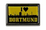 U24 Pin I love Dortmund Flaggenpin Anstecker Anstecknadel Fahne Flagge