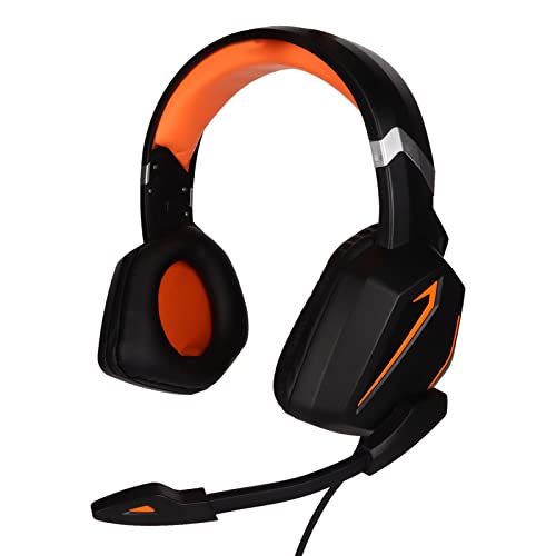 Goshyda Gaming-Headset, Professioneller, Angenehm zu Tragender Surround-Sound 3,5-mm-Kabelkopfhörer, Geeignet für PC, Laptop, Tablet, Handy, für PSP, für PS Vita, für Xbox One