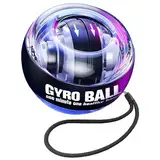 Handgelenktrainer-Ball, Auto-Start, Handgelenkstärker, Gyroskopischer Unterarm-Trainer, Gyro-Ball zur Stärkung von Armen, Fingern, Handgelenkknochen und Muskeln (blau)