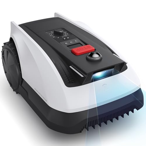 ECOVACS Goat O500 Panorama Mähroboter ohne Begrenzungskabel, 500 m², Auto-Kartierung Rasenmäher Roboter, Setup-frei, LiDAR-unterstützte visuelle Navigation, passiert 0,7m Engstellen, 45% Steigunge