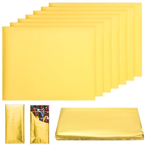 120 Folie Papier Wrapper, Goldfolie Papier, Schokoladen Verpackung Papier, Goldene Aluminiumfolie Schokolade Verpackungen, Geschenkpapier aus Aluminiumfolie Bonbonpapier für Süßigkeiten Aufbewahrung