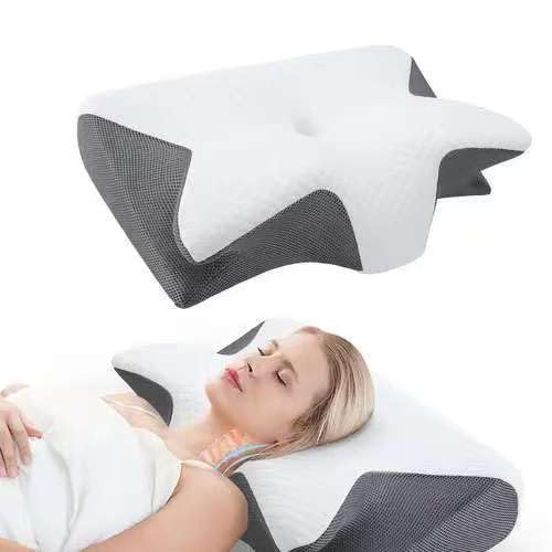pillowdaddy Pillow Daddy Das Nacken - Therapiekissen Ergonomisches Memory Foam Kissen – Nackenstützkissen für Seiten-, Rücken- & Bauchschläfer, atmungsaktiv & waschbar